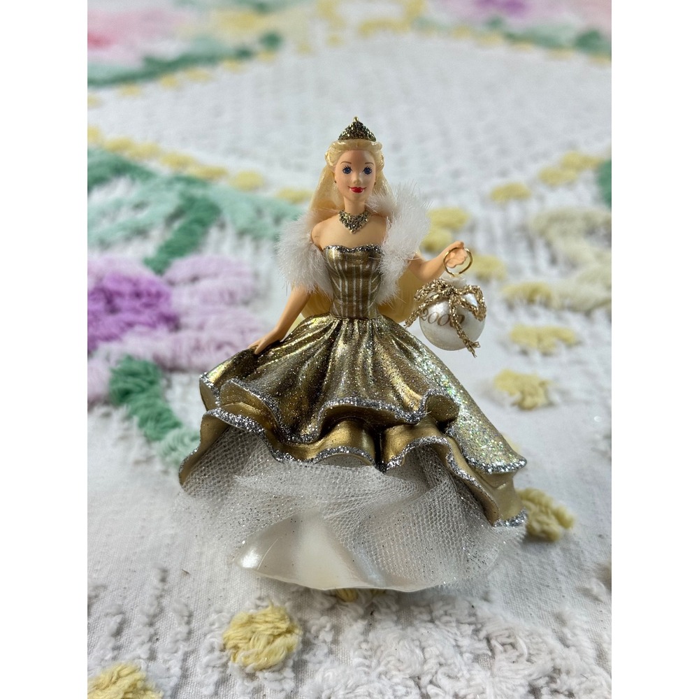Hallmark Keepsake Celebration Barbie Ornament 2000 Special Edition QXI6821 Gold
